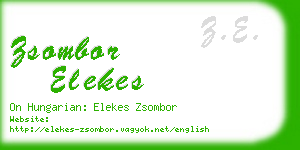 zsombor elekes business card